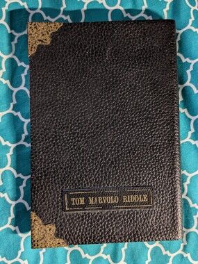 Tom Marvolo Riddle Embossed Black Faux Leather Journal